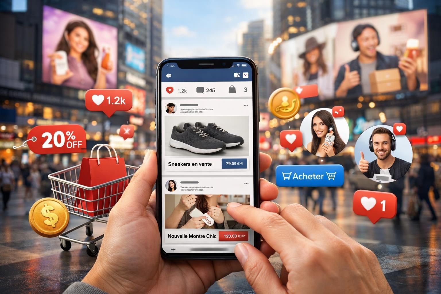 découvrez comment les réseaux sociaux se transforment en véritables plateformes de vente, révolutionnant le commerce en ligne et offrant de nouvelles opportunités aux entreprises.