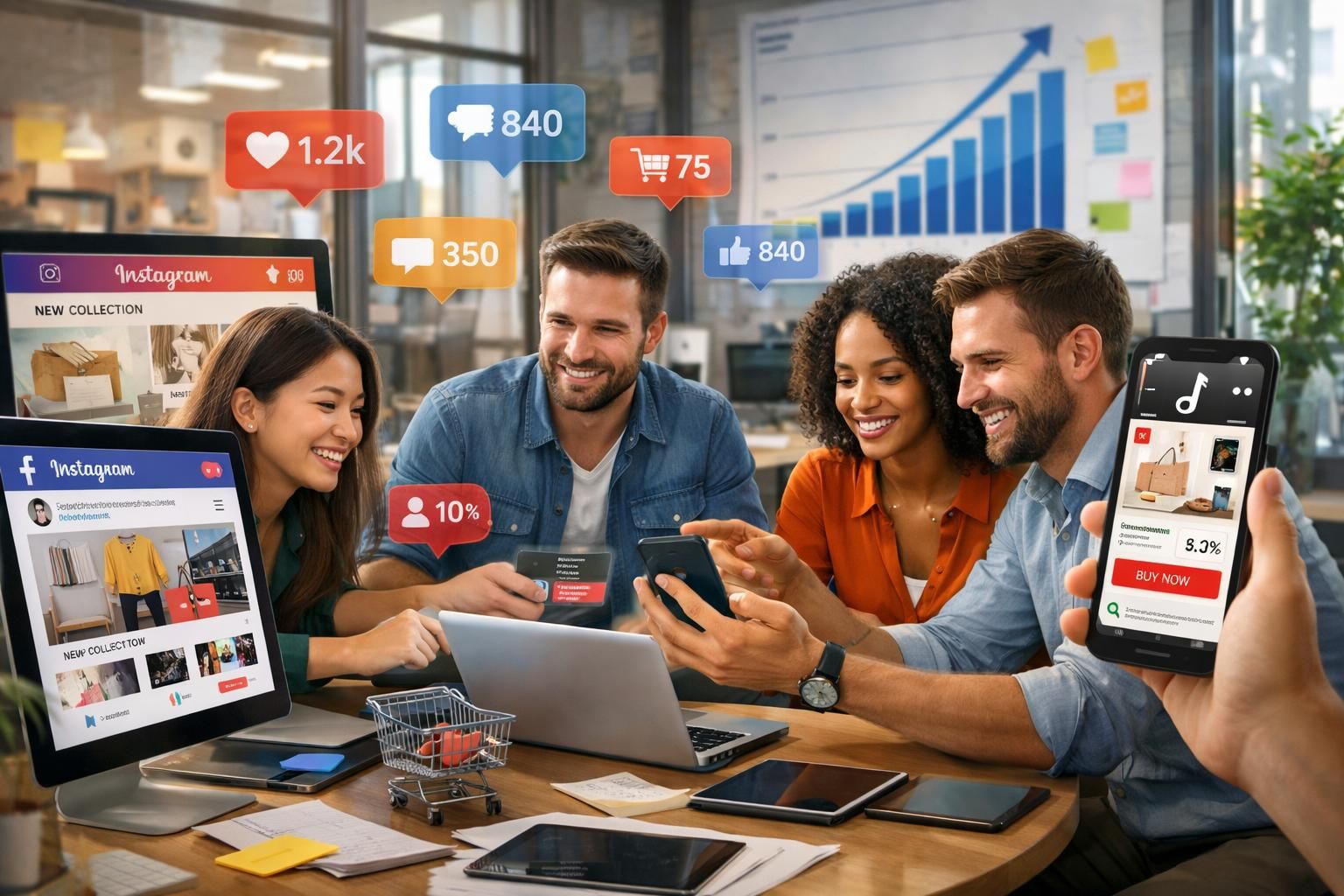 découvrez comment la montée du social commerce transforme les stratégies d'acquisition des e-commerçants et révolutionne le paysage du commerce en ligne.